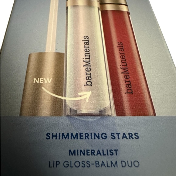 Bareminerals Shimmering Stars Mineralist Lip Gloss Balm Duo  Enchantment/Wonder - Picture 4 of 6